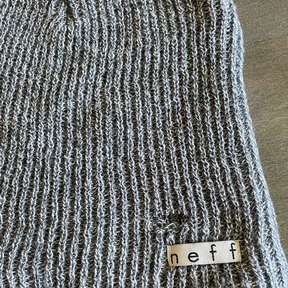 Neff OG Light Grey Winter Beanie Hat HTF! - Picture 2 of 5